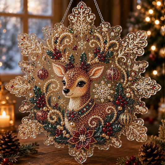 Christmas Pearl Diamond Painting Suncatcher Kit