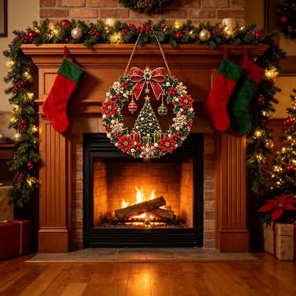 DIY Christmas Wreath Diamond Art Kit