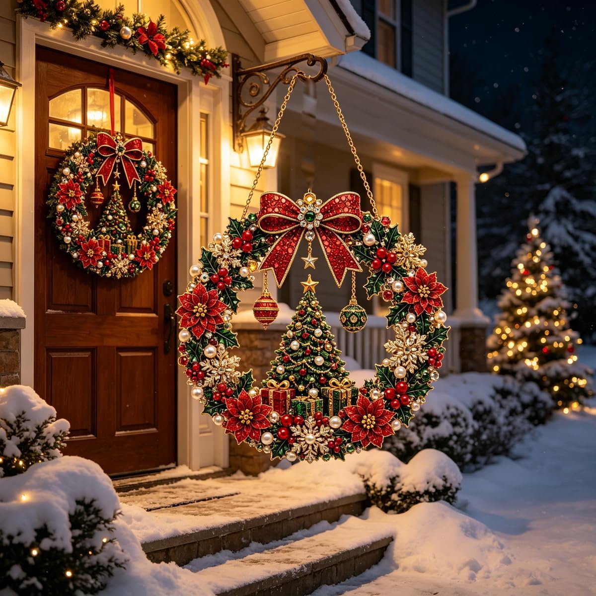 DIY Christmas Wreath Diamond Art Kit
