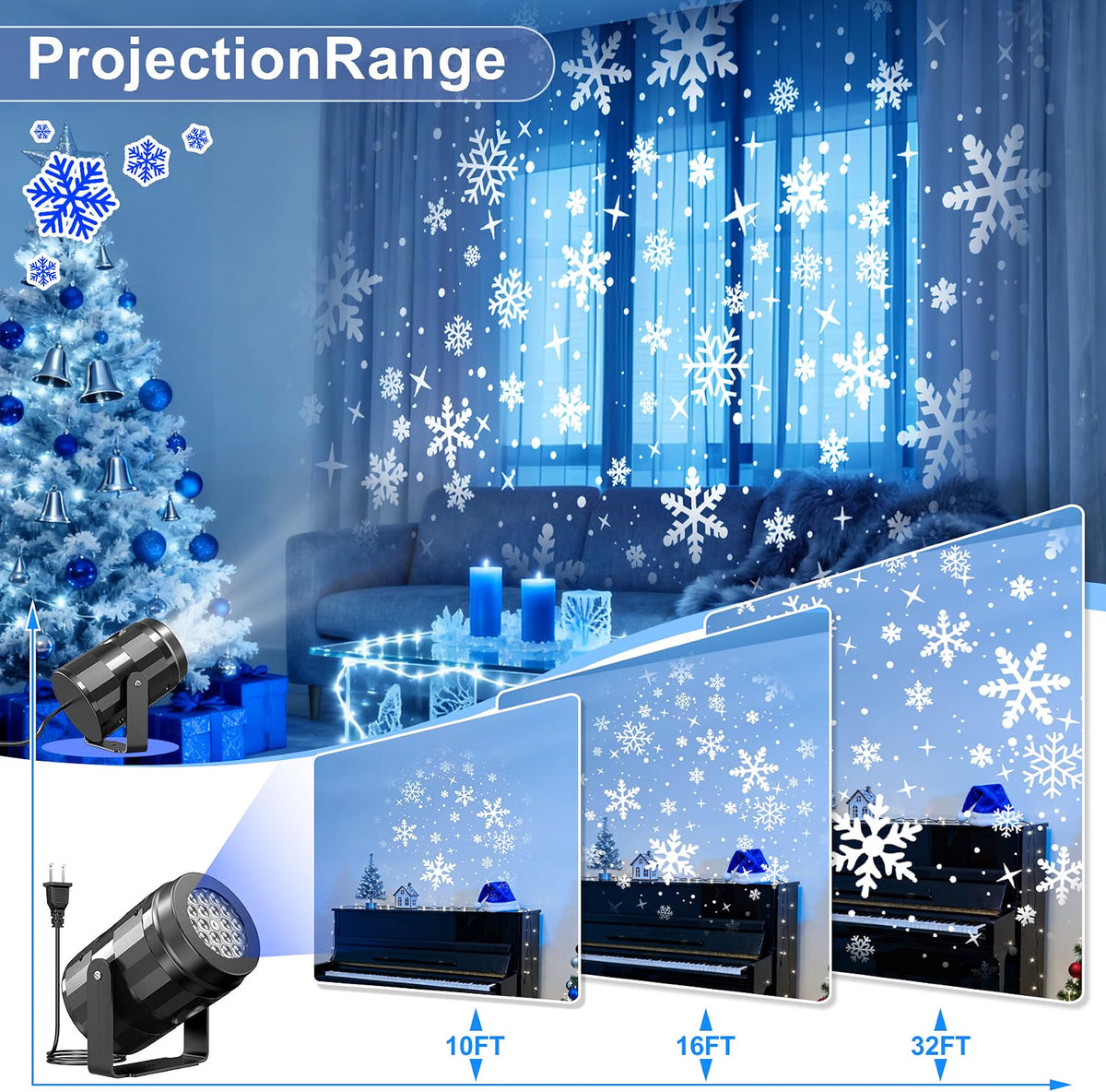 Snowflake Christmas Projector