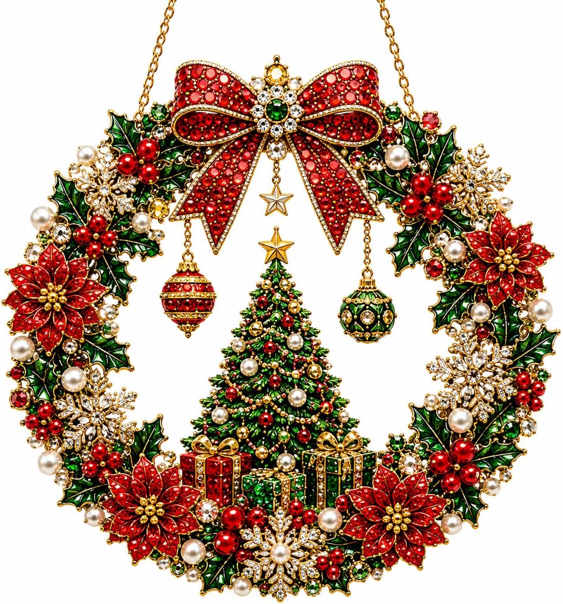 DIY Christmas Wreath Diamond Art Kit