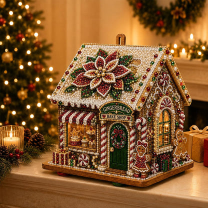 3D Christmas House Diamond Painting Kit for Adults