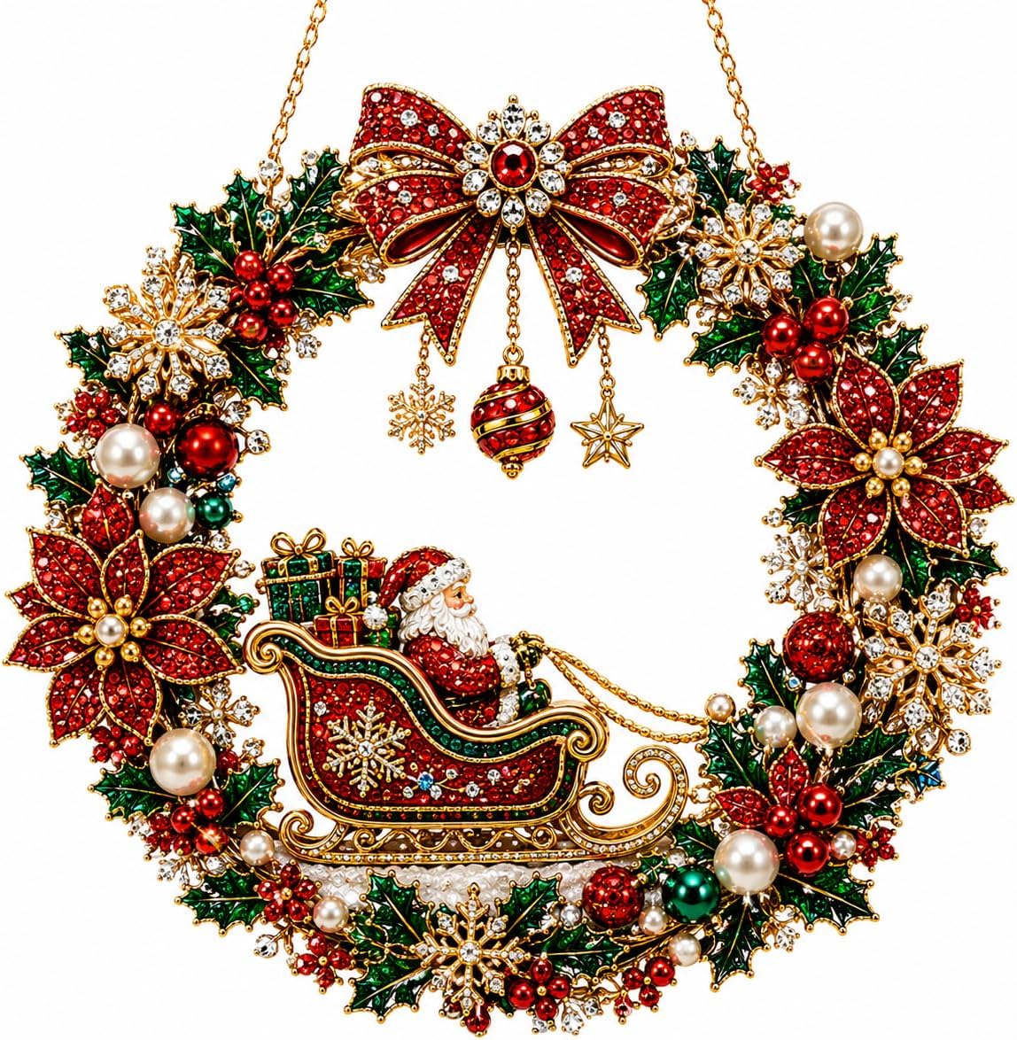 DIY Christmas Wreath Diamond Art Kit