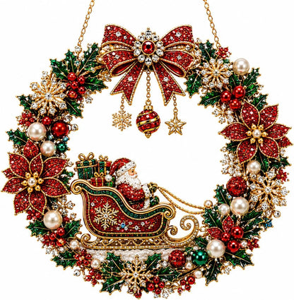 DIY Christmas Wreath Diamond Art Kit