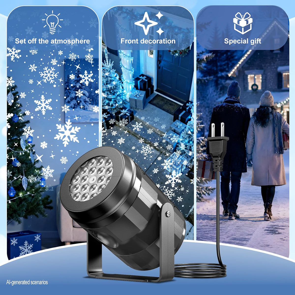 Snowflake Christmas Projector