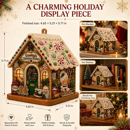 3D Christmas House Diamond Painting Kit for Adults