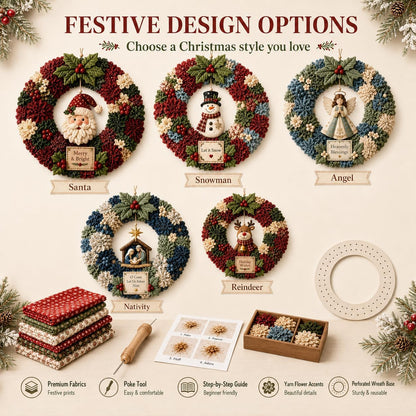 3D Fabric Poke Wreath DIY Kit