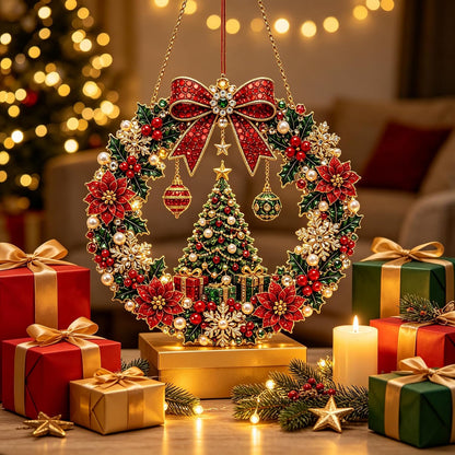 DIY Christmas Wreath Diamond Art Kit