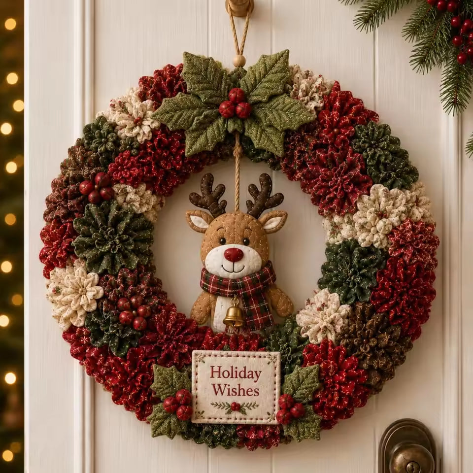 3D Fabric Poke Wreath DIY Kit