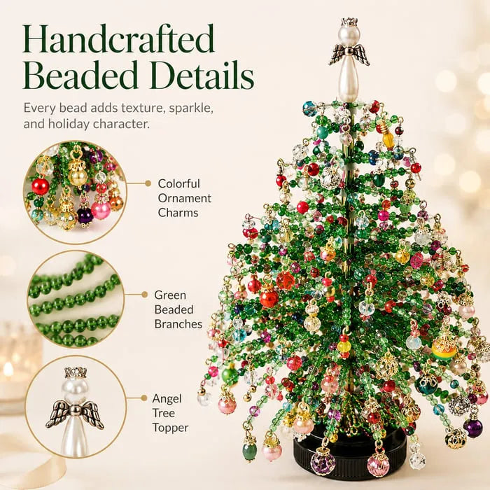 Multi-Holiday Beaded Tree DIY Kit, Handmade Table Display Ornament, Craft Making Supplies For All Seasons