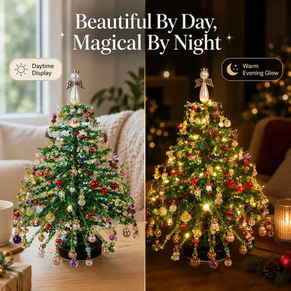 Multi-Holiday Beaded Tree DIY Kit, Handmade Table Display Ornament, Craft Making Supplies For All Seasons