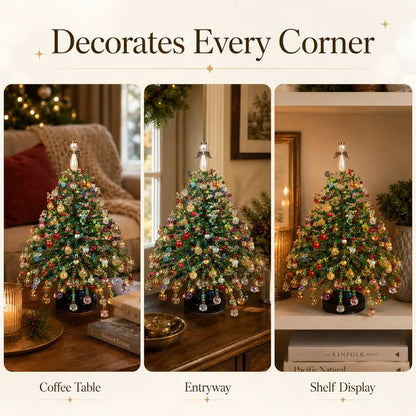 Multi-Holiday Beaded Tree DIY Kit, Handmade Table Display Ornament, Craft Making Supplies For All Seasons