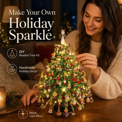 Multi-Holiday Beaded Tree DIY Kit, Handmade Table Display Ornament, Craft Making Supplies For All Seasons